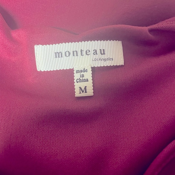 👄Monteau gorgeous little classic burgundy dress - Picture 2 of 3